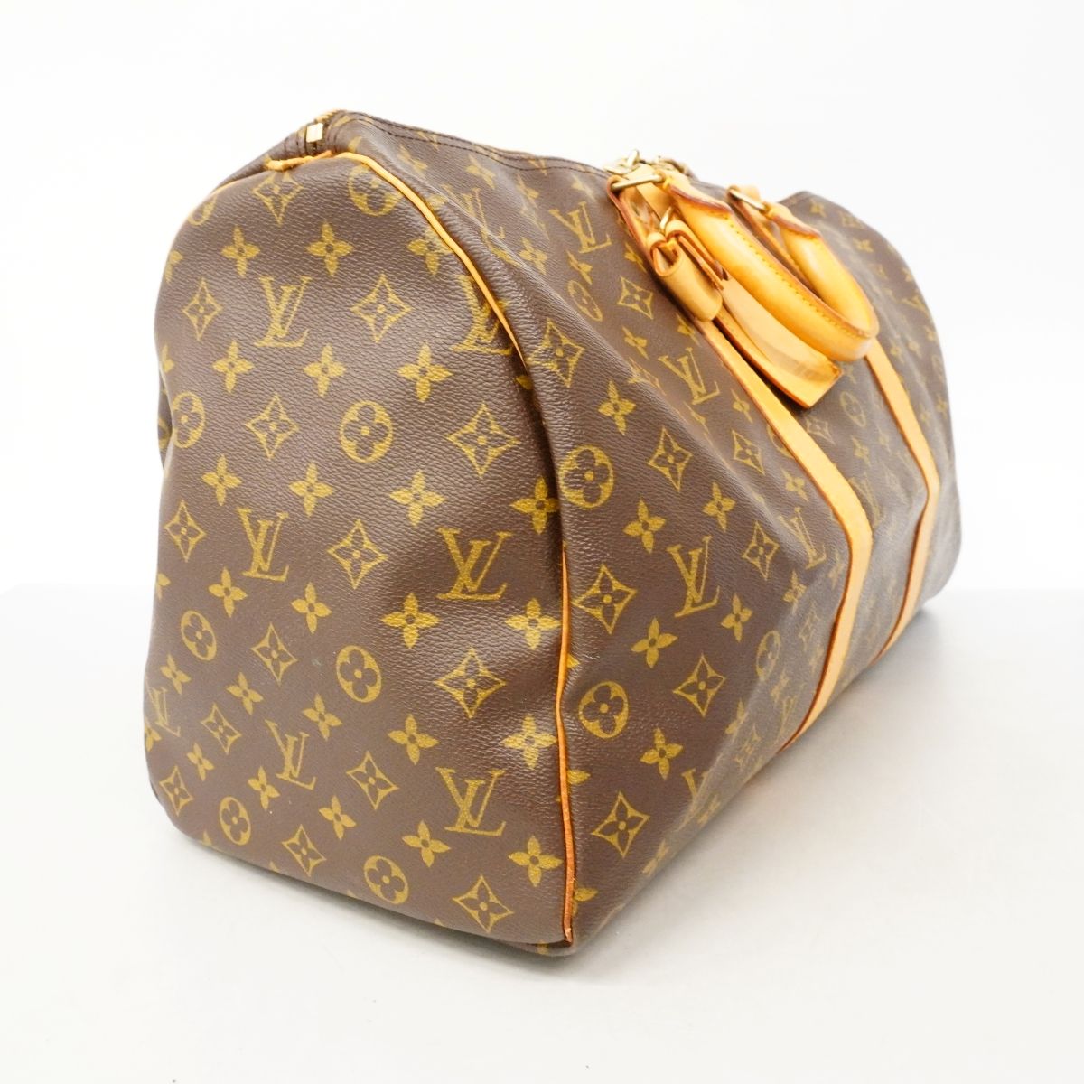 Louis Vuitton Boston Bag Monogram Keepall 50 Brown — view 2