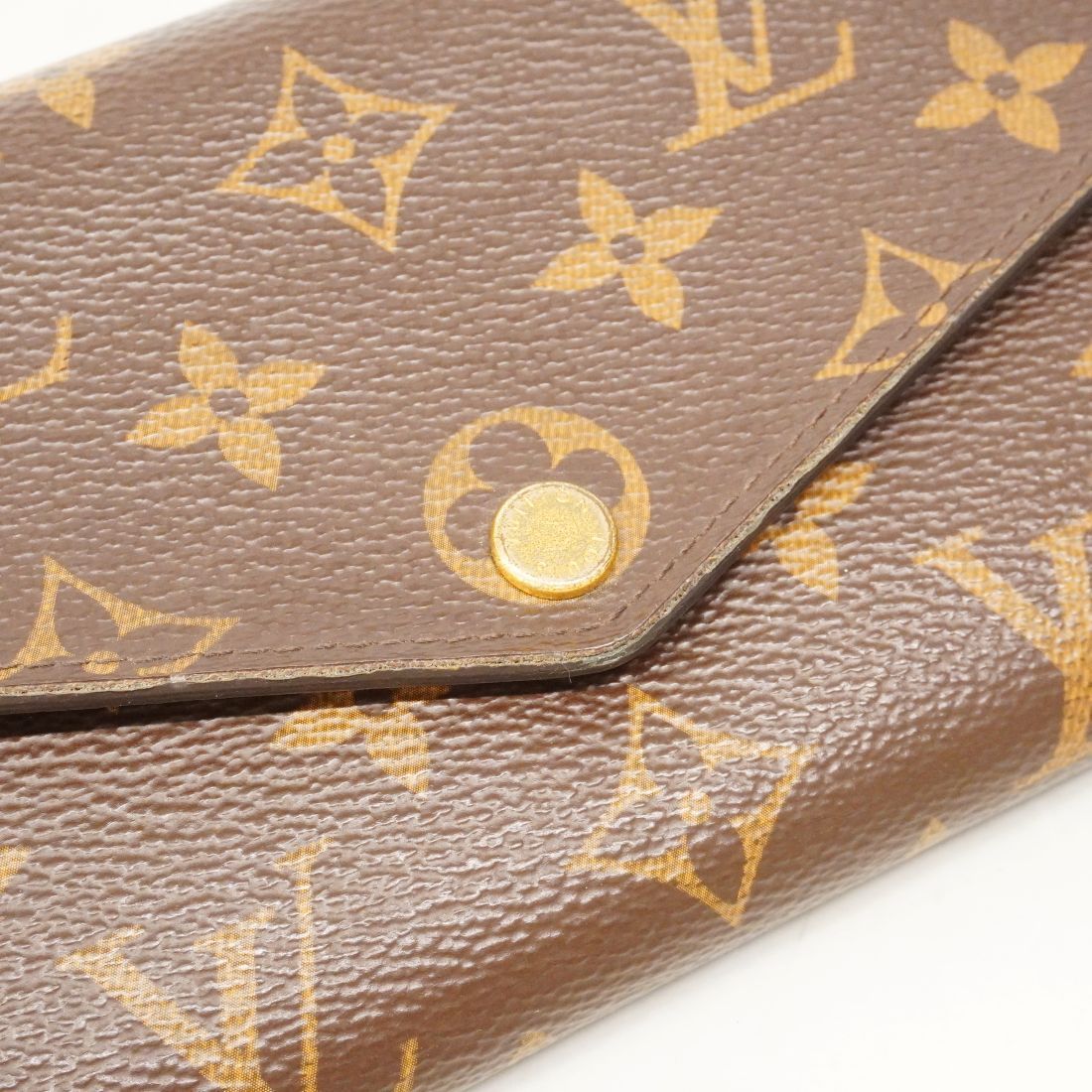 Louis Vuitton Wallet Monogram Portefeuille Sarah Brown Rose Velours — view 7