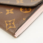 Louis Vuitton Wallet Monogram Portefeuille Sarah Brown Rose Velours — view 6