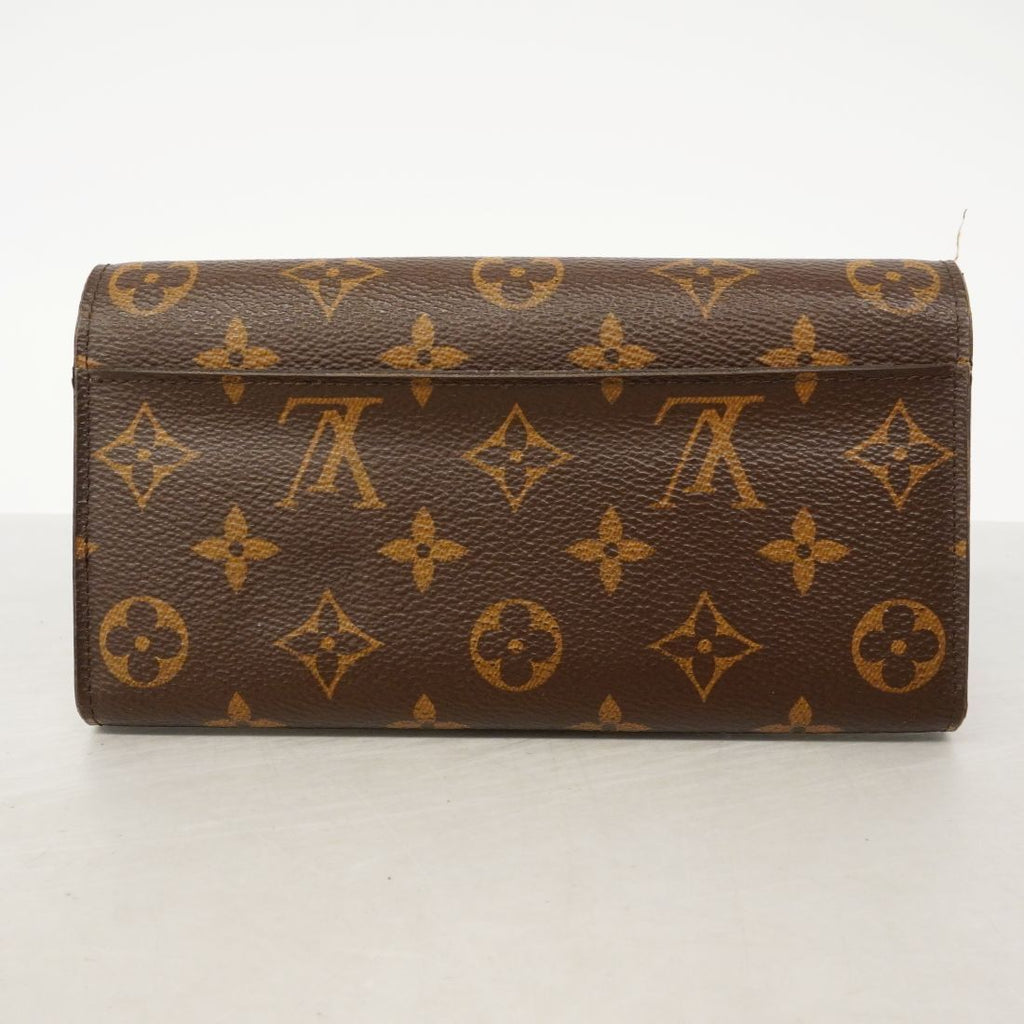 Louis Vuitton Wallet Monogram Portefeuille Sarah Brown Rose Velours — view 9