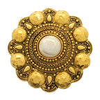 Chanel Brooch Vintage Gold Plated Faux Pearl