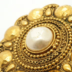 Chanel Brooch Vintage Gold Plated Faux Pearl — view 8