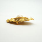 Chanel Brooch Vintage Gold Plated Faux Pearl — view 3
