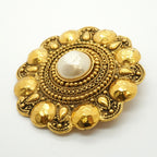 Chanel Brooch Vintage Gold Plated Faux Pearl — view 2