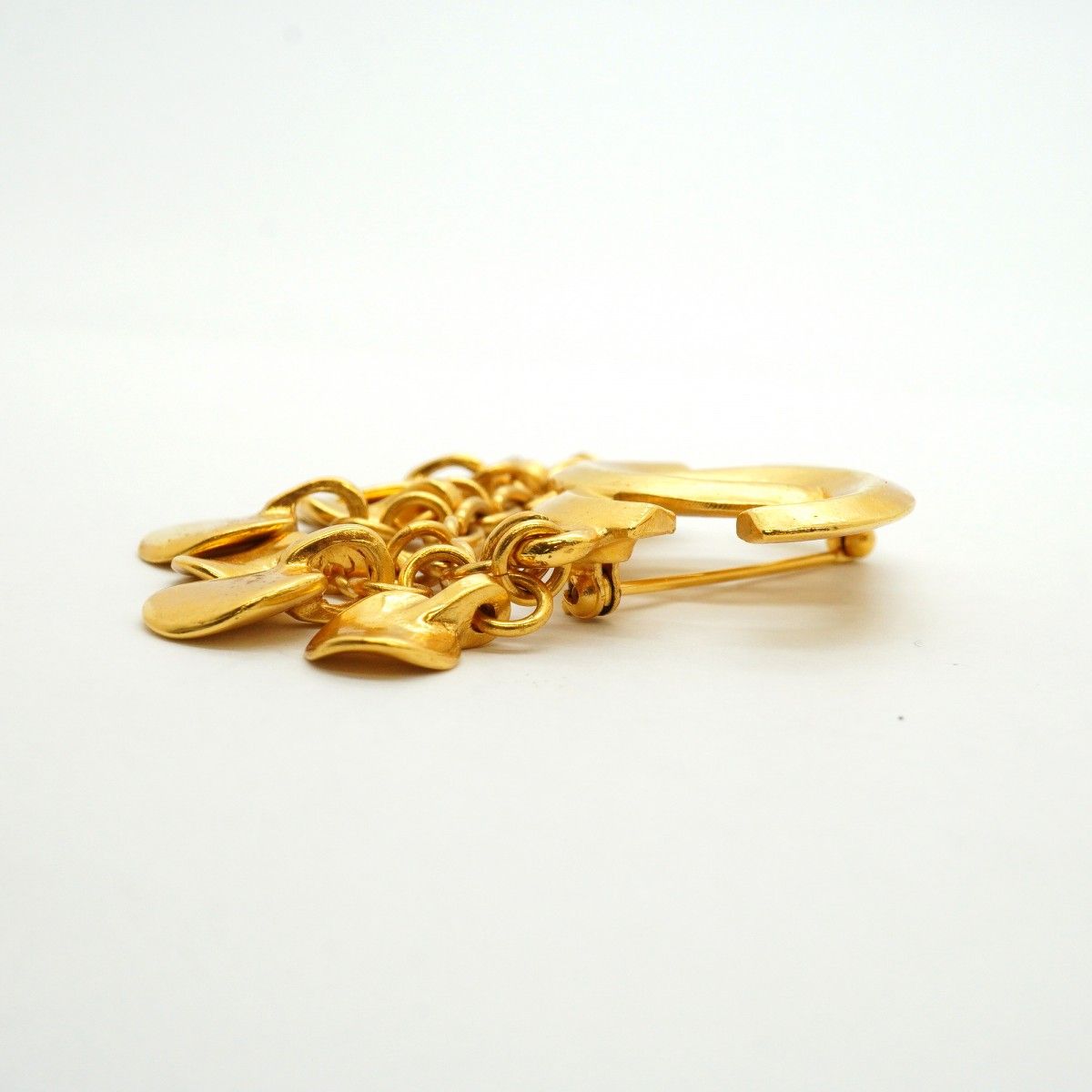 Chanel Brooch Vintage CC Logo Gold Plated — view 3