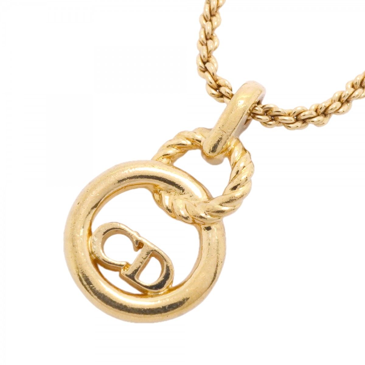 Dior Necklace CD Logo Gold Plated