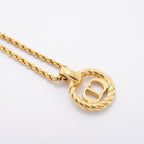 Dior Necklace CD Logo Gold Plated — view 2