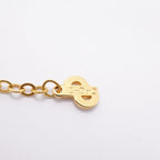 Dior Necklace CD Logo Gold Plated Rhinestone — view 5