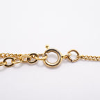 Dior Necklace CD Logo Gold Plated Rhinestone — view 4