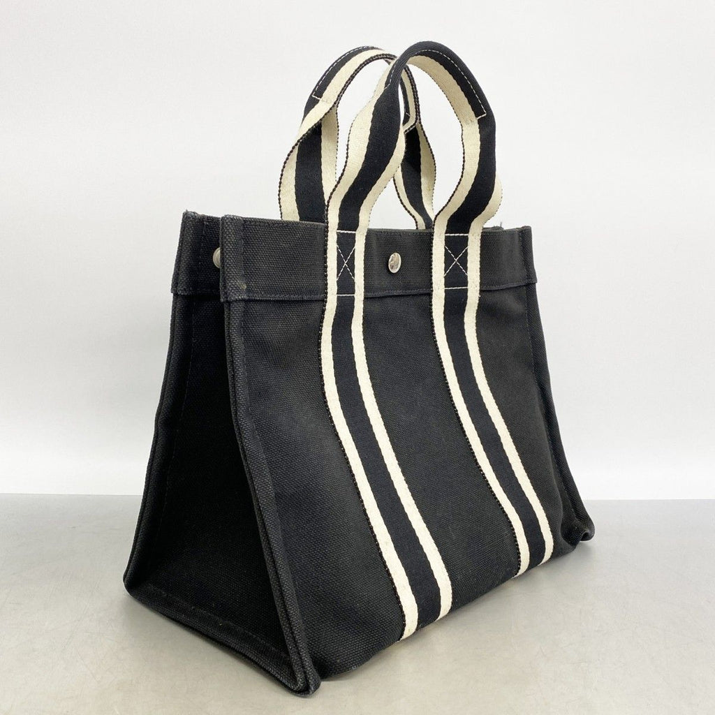 Hermes Tote Bora PM Canvas Black Silver — view 2