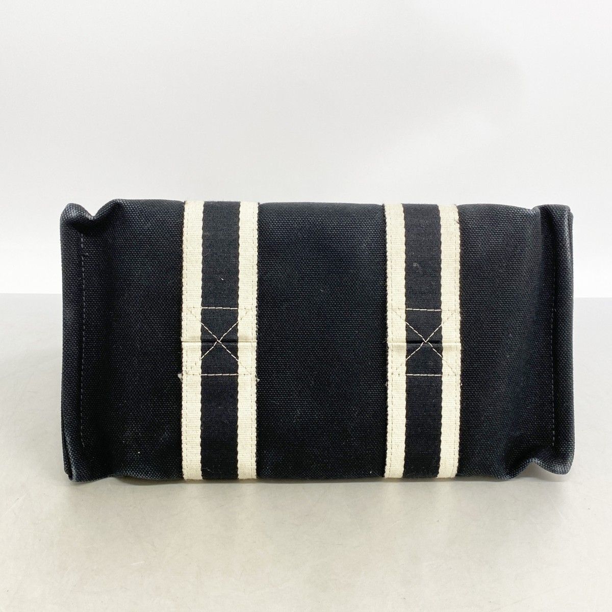 Hermes Tote Bora PM Canvas Black Silver — view 3