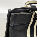 Hermes Tote Bora PM Canvas Black Silver — view 7