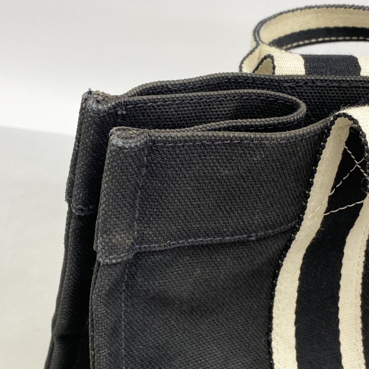 Hermes Tote Bora PM Canvas Black Silver — view 7