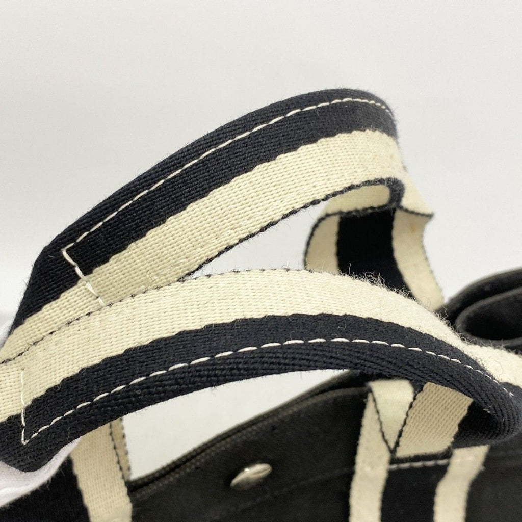 Hermes Tote Bora PM Canvas Black Silver — view 9