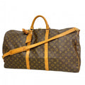 Louis Vuitton Boston Bag Monogram Keepall Bandouliere 60 Brown
