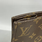 Louis Vuitton Tote Monogram Sac Plat Brown — view 7