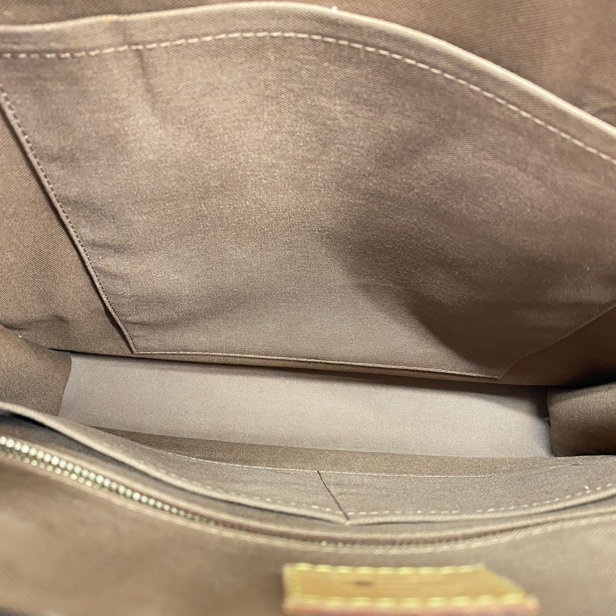 Louis Vuitton Tote Monogram Sac Plat Brown — view 4