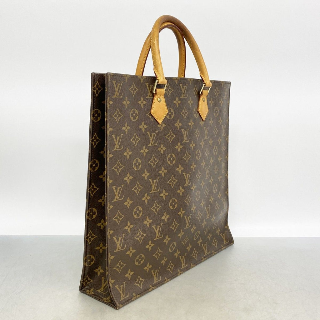 Louis Vuitton Tote Monogram Sac Plat Brown — view 2