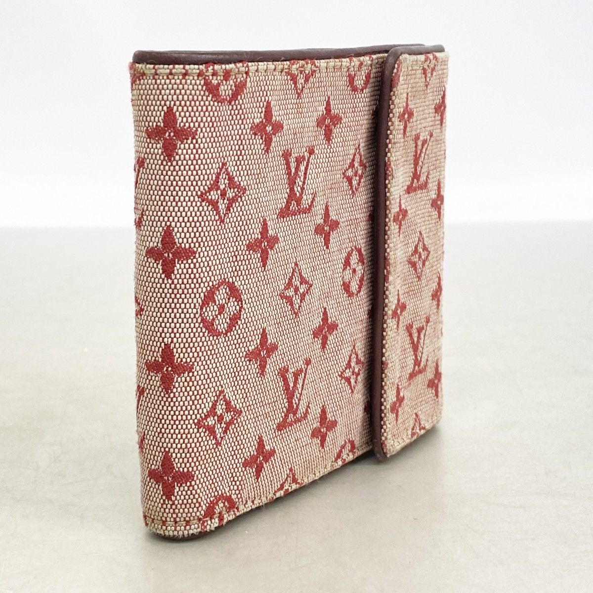 Louis Vuitton Trifold Wallet Monogram Mini Portobiert Cles Cerise — view 2
