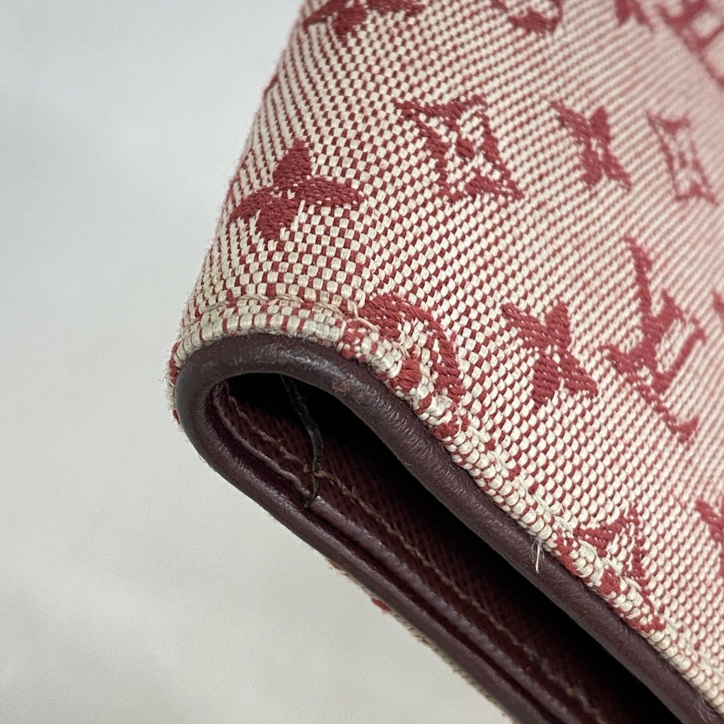 Louis Vuitton Trifold Wallet Monogram Mini Portobiert Cles Cerise — view 7