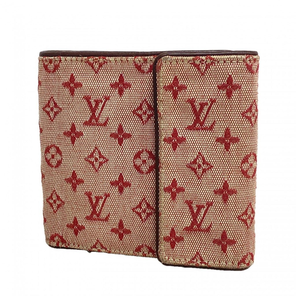 Louis Vuitton Trifold Wallet Monogram Mini Portobiert Cles Cerise