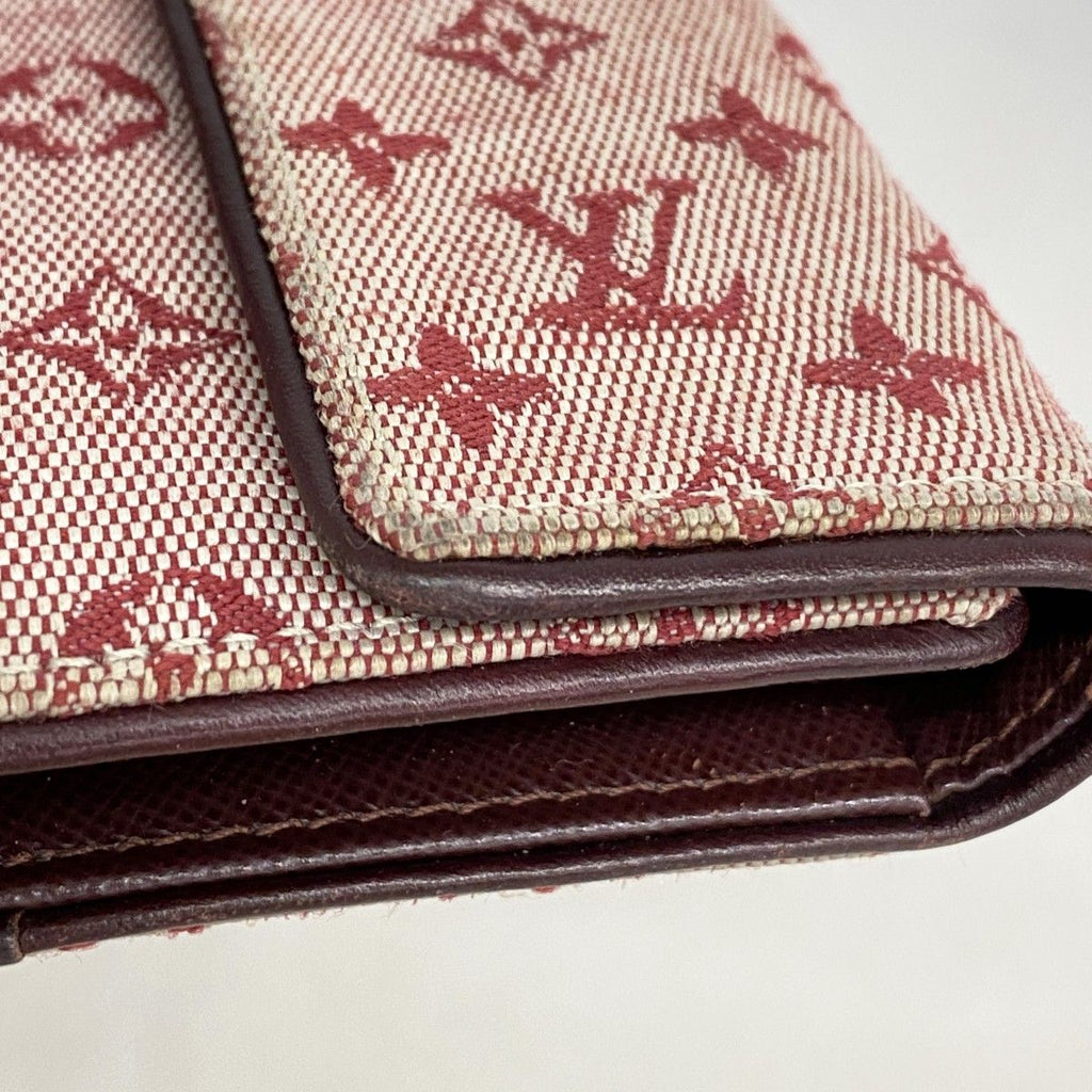 Louis Vuitton Trifold Wallet Monogram Mini Portobiert Cles Cerise — view 6
