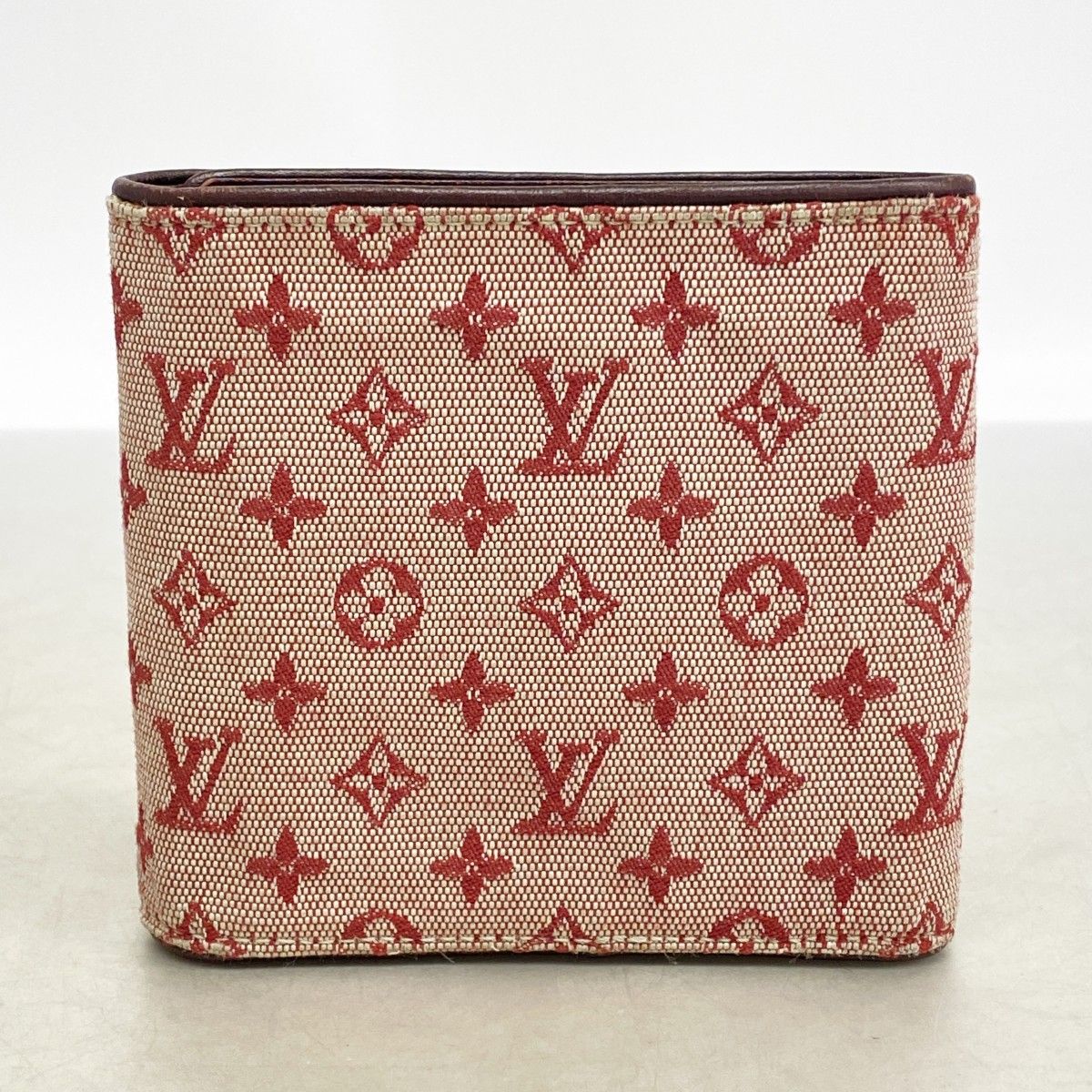 Louis Vuitton Trifold Wallet Monogram Mini Portobiert Cles Cerise — view 8