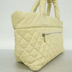 Chanel Tote Coco Cocoon Caviar Leather Light Green Silver — view 2