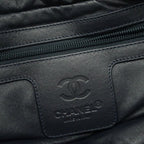 Chanel Tote Coco Cocoon Caviar Leather Light Green Silver — view 5