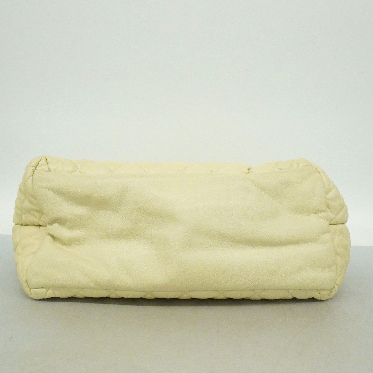 Chanel Tote Coco Cocoon Caviar Leather Light Green Silver — view 3