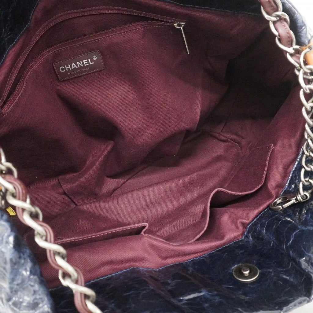 Chanel Tote Quilted in the Mix Leather Gray Silver 2-Way — view 4