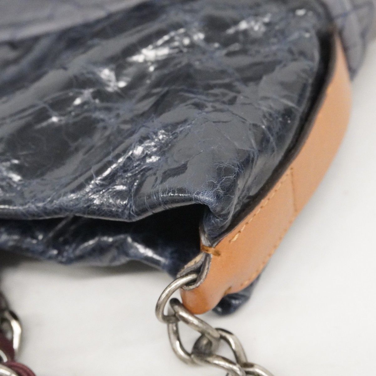 Chanel Tote Quilted in the Mix Leather Gray Silver 2-Way — view 7
