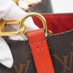 Louis Vuitton Shoulder Bag Monogram Neo Noe MM Brown Coquelicot — view 6