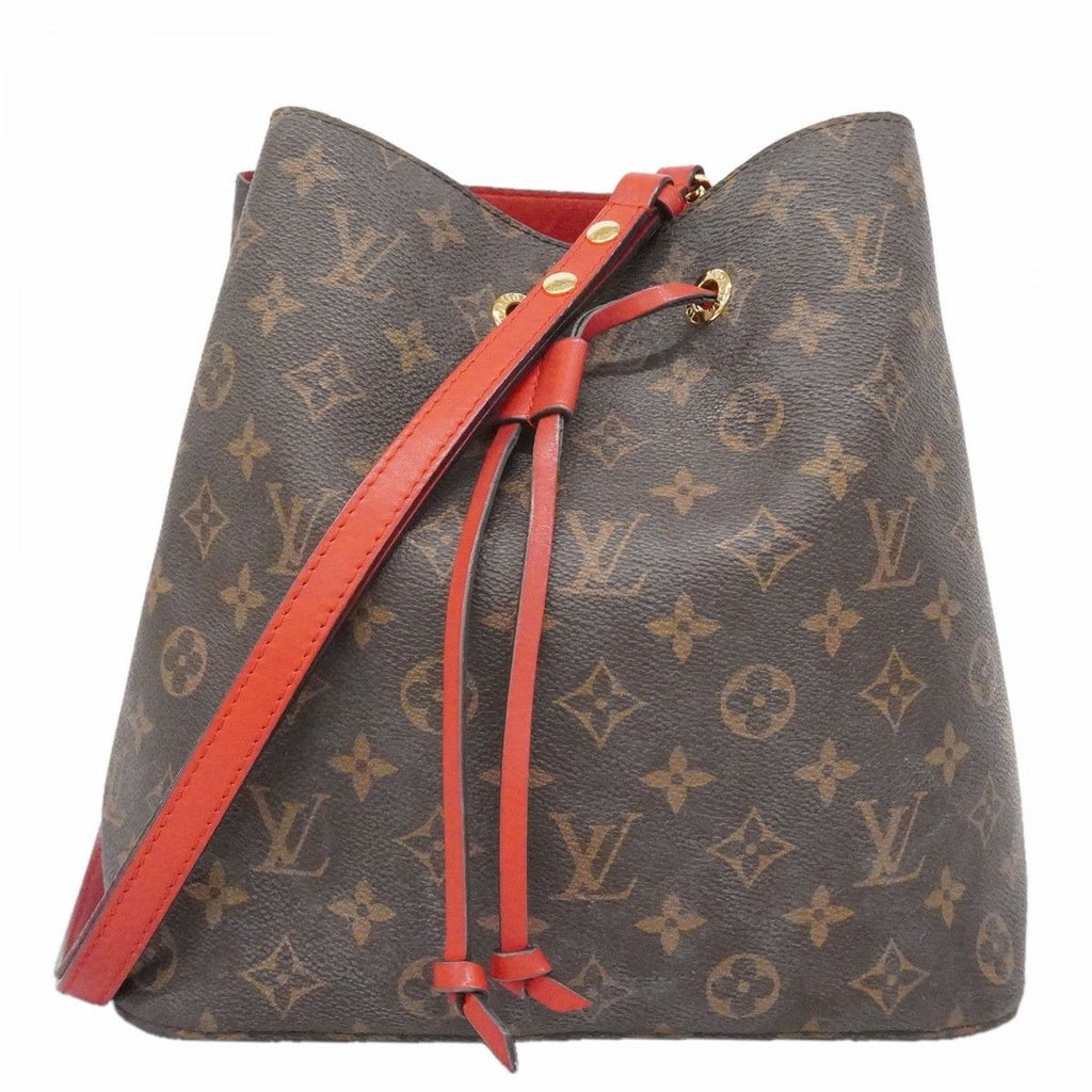 Louis Vuitton Shoulder Bag Monogram Neo Noe MM Brown Coquelicot