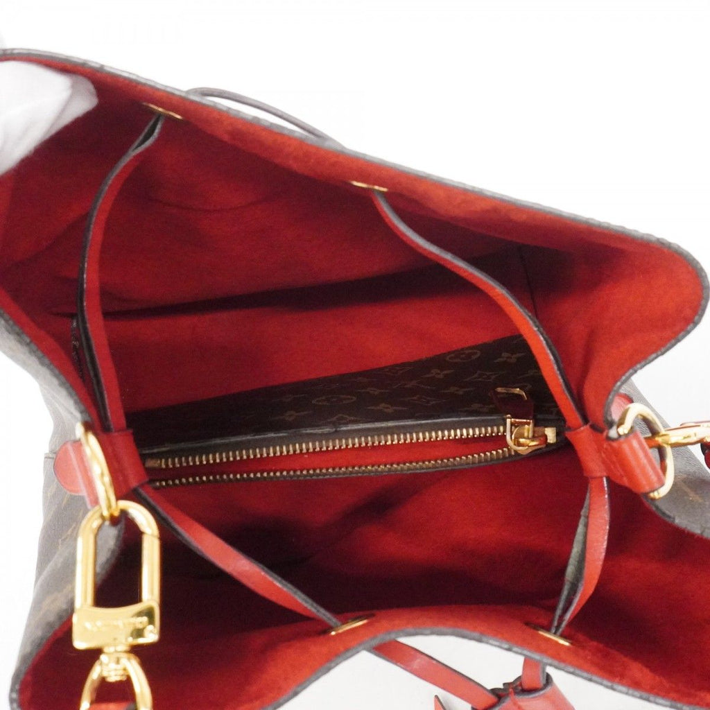 Louis Vuitton Shoulder Bag Monogram Neo Noe MM Brown Coquelicot — view 4