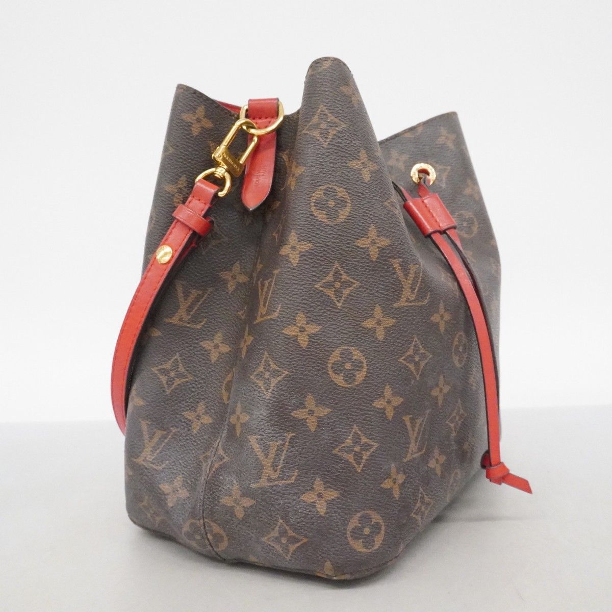 Louis Vuitton Shoulder Bag Monogram Neo Noe MM Brown Coquelicot — view 2