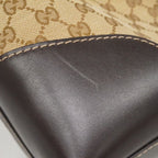 Gucci Shoulder Bag GG Canvas Brown Champagne Gold — view 7