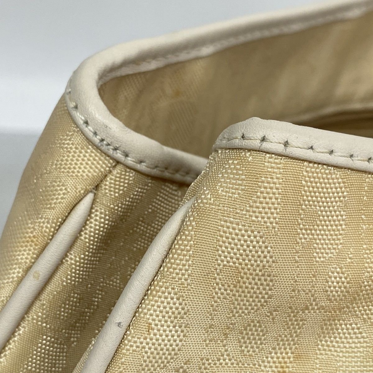 Dior Handbag Trotter Canvas Beige Silver — view 7