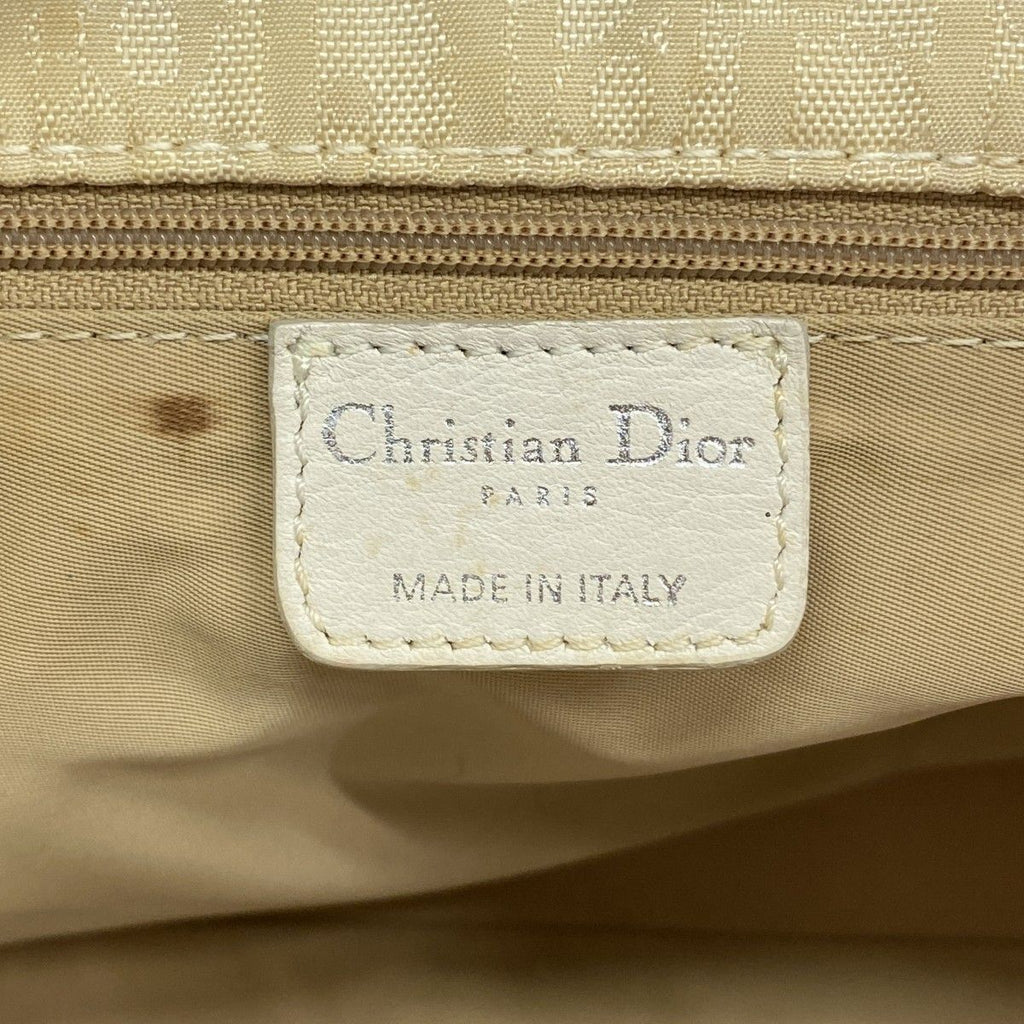 Dior Handbag Trotter Canvas Beige Silver — view 5
