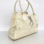 Dior Handbag Trotter Canvas Beige Silver — view 2