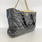Chanel Tote Calfskin Black Beige Gold 2-Way — view 2
