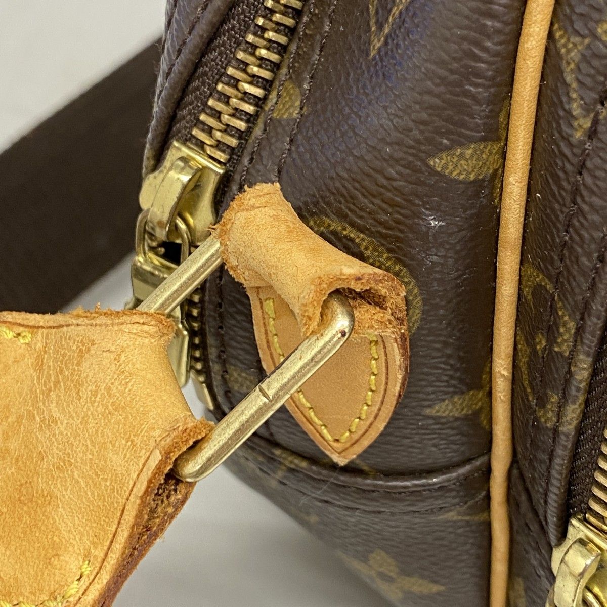 Louis Vuitton Shoulder Bag Monogram Reporter PM Brown — view 6