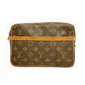 Louis Vuitton Clutch Monogram Compiegne 23 Brown