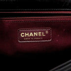 Chanel Handbag Quilted Leather Black Gold 2-Way — view 5