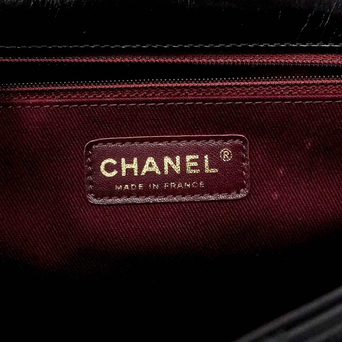 Chanel Handbag Quilted Leather Black Gold 2-Way — view 5