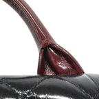 Chanel Handbag Quilted Leather Black Gold 2-Way — view 7