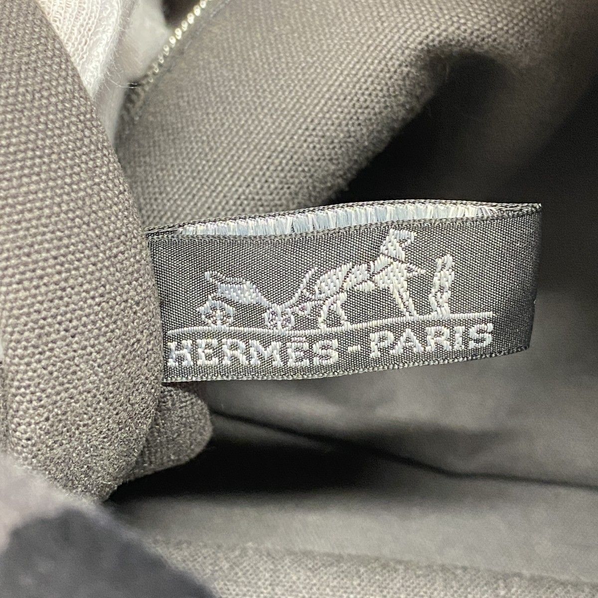 Hermes Tote Fourre Tout MM Canvas Gray Silver — view 5
