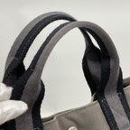 Hermes Tote Fourre Tout MM Canvas Gray Silver — view 8