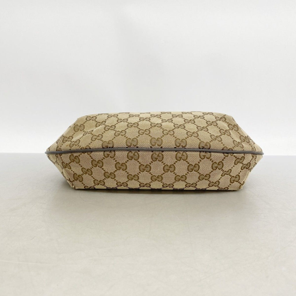 Gucci Shoulder Bag GG Canvas Brown Silver — view 3
