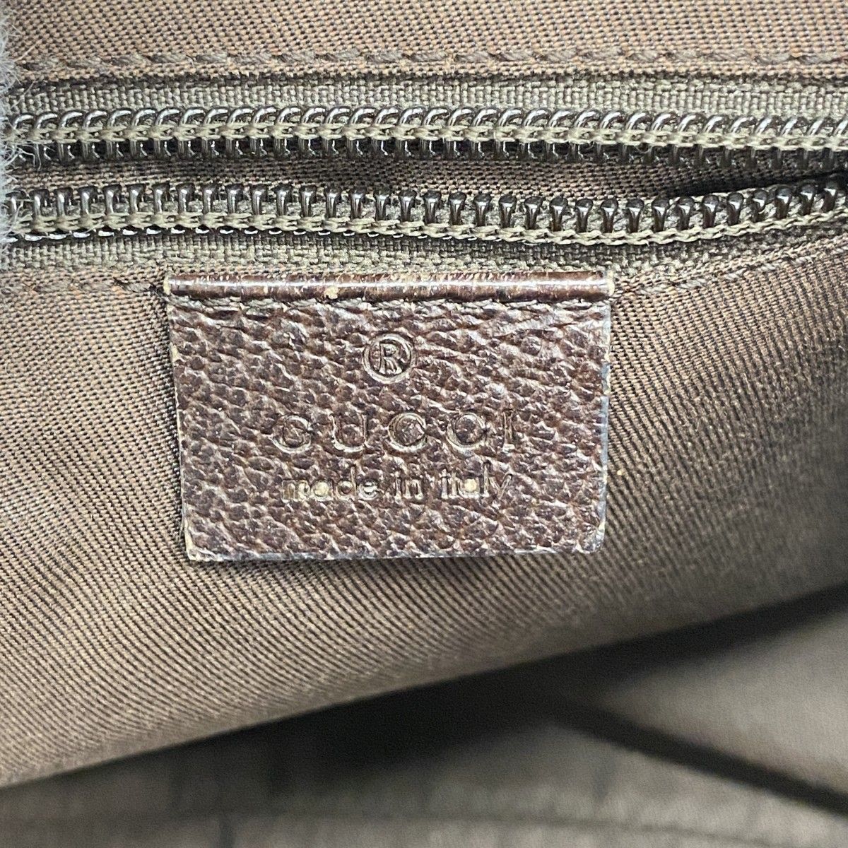 Gucci Shoulder Bag GG Canvas Brown Silver — view 5